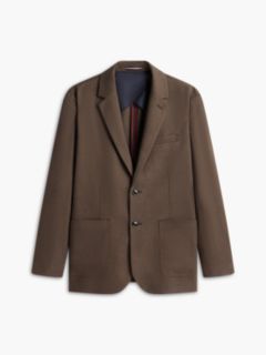Houndstooth Stretch Twill Blazer — Hunter Brown 6