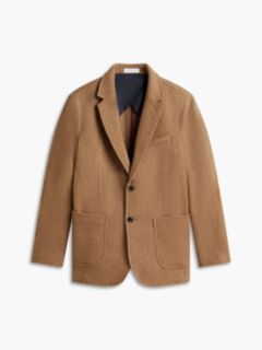 Wool-Blend Herringbone Blazer — Highland Khaki 6