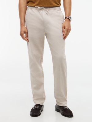 Relaxed Fit Cotton-Linen Blend Pant, Sandalwood
