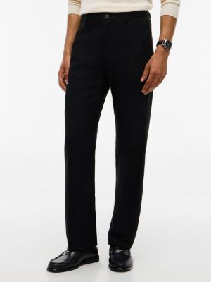 Regular Fit Twill Pant, Black