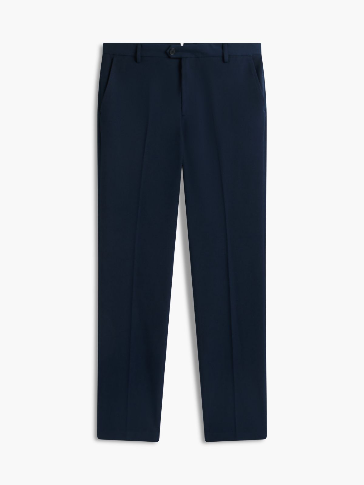 Regular Fit Brushed Dress Pant — Navy Blue