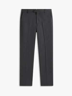 Мужские брюки Tommy Hilfiger Regular Fit Brushed Dress Pant, цвет: Угольный серый — фото 5