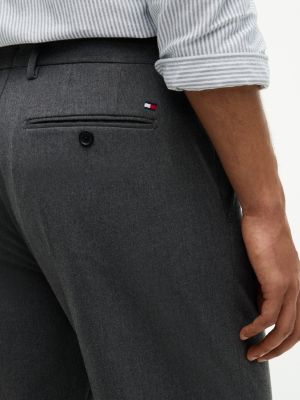 Мужские брюки Tommy Hilfiger Regular Fit Brushed Dress Pant, цвет: Угольный серый — фото 3