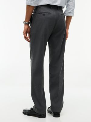 Мужские брюки Tommy Hilfiger Regular Fit Brushed Dress Pant, цвет: Угольный серый — фото 4