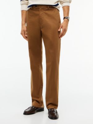 Regular Fit Stretch Sateen Chino, Rich Khaki