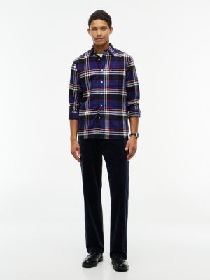 Мужские брюки Tommy Hilfiger Relaxed Fit Corduroy Carpenter Pant, цвет: Тёмно-синий — фото 2