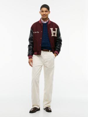 Tommy Hilfiger Men's Relaxed Fit Corduroy Carpenter Pant - Rich Cream - 34W x 34L