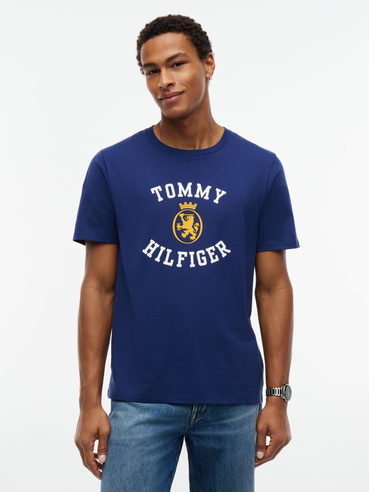 Tommy Crest Logo T-Shirt — Preppy Navy