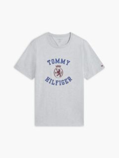 Tommy Crest Logo T-Shirt — Grey Heather 5