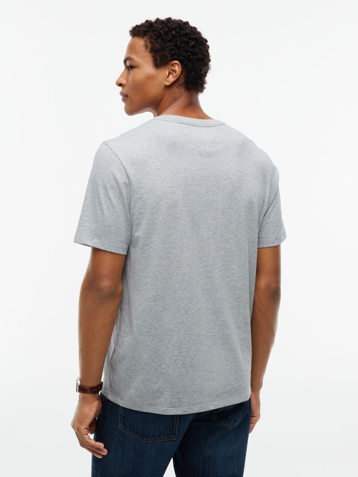 Tommy Crest Logo T-Shirt — Grey Heather