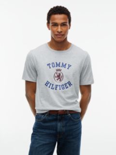 Tommy Crest Logo T-Shirt — Grey Heather 1