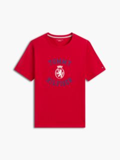 Tommy Crest Logo T-Shirt — Red 5