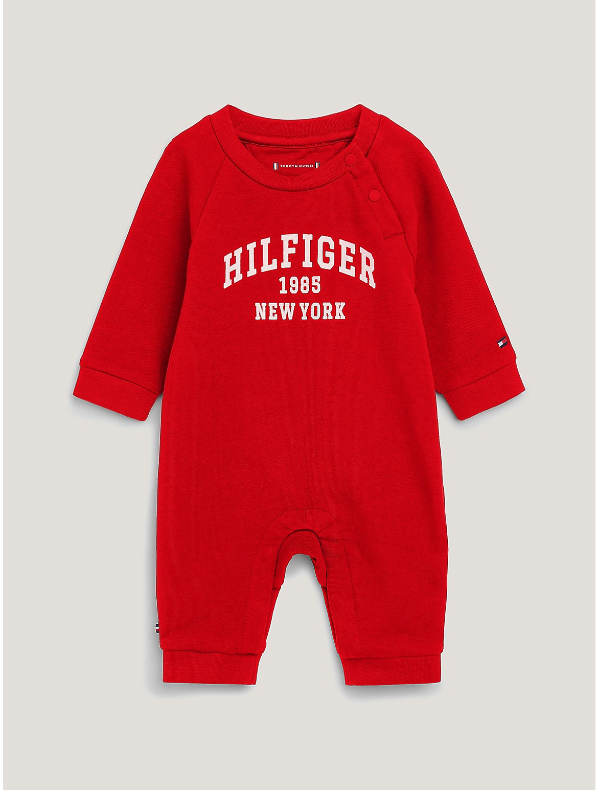 Tommy Hilfiger Girls' Babies' Varsity Coverall - Red - 0-3M