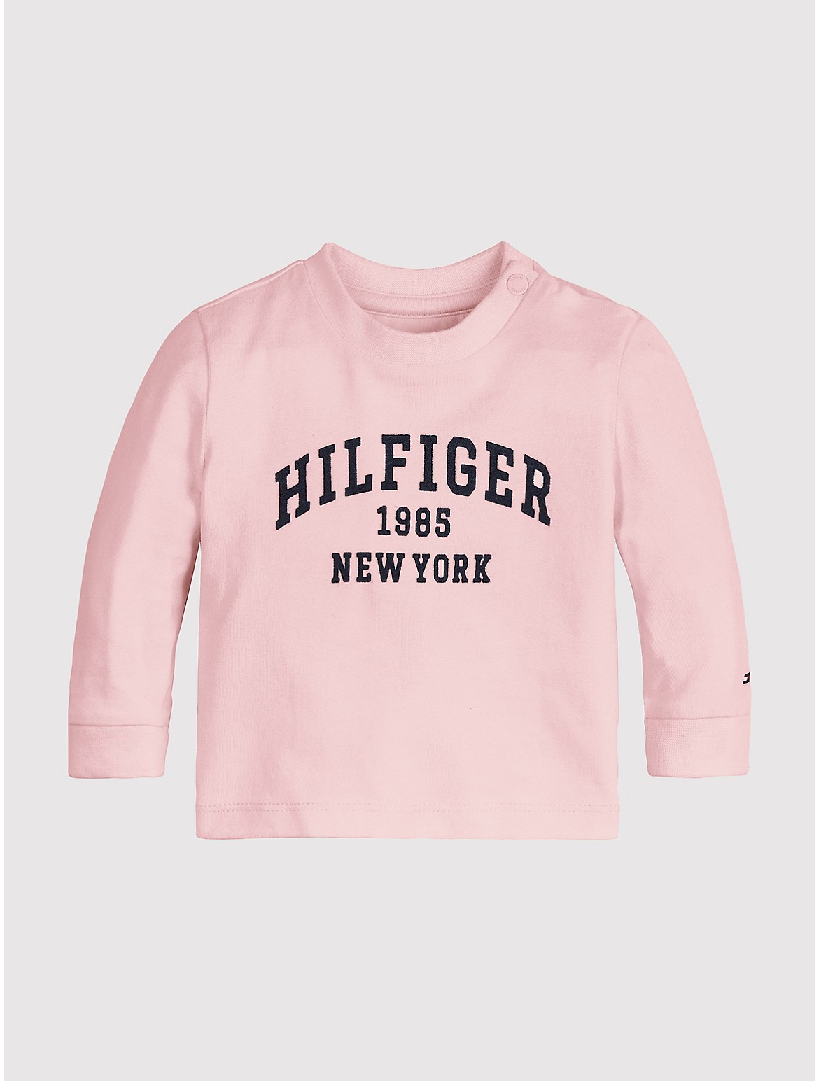 Tommy Hilfiger Girls' Babies' Hilfiger Block Logo T In Pink Shade