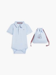 Babies' Polo Onesie and Gift Bag — Navy Blue 1