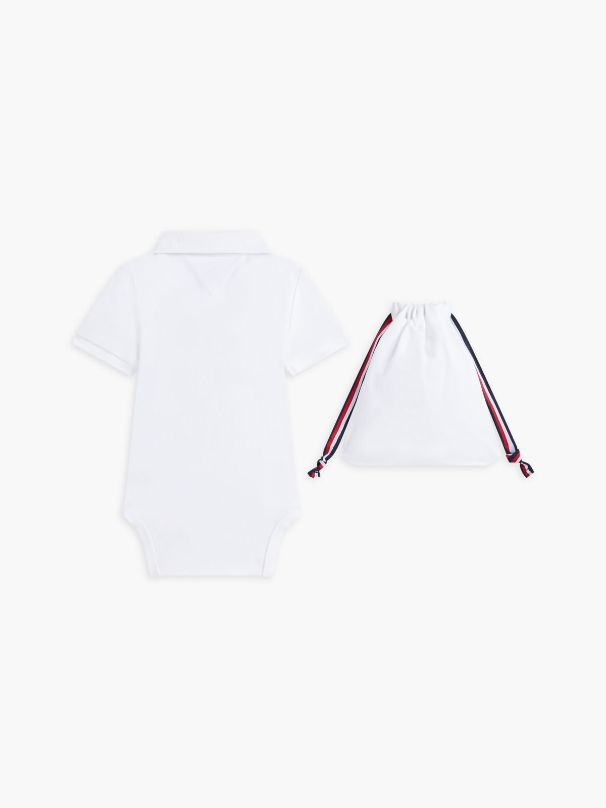 Babies' Polo Onesie and Gift Bag — Optic White