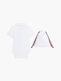 Babies' Polo Onesie and Gift Bag — Optic White 2