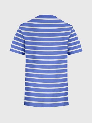 Relaxed Fit Logo Stripe T-Shirt