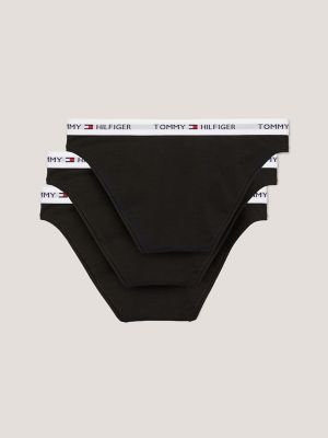 Logo Bikini Panty 3-Pack, Black / Black / Black