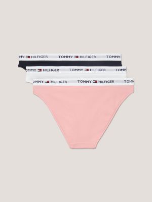 Tommy Hilfiger Womens Cotton Logo Band Thongs 3-Pack : : Clothing,  Shoes & Accessories