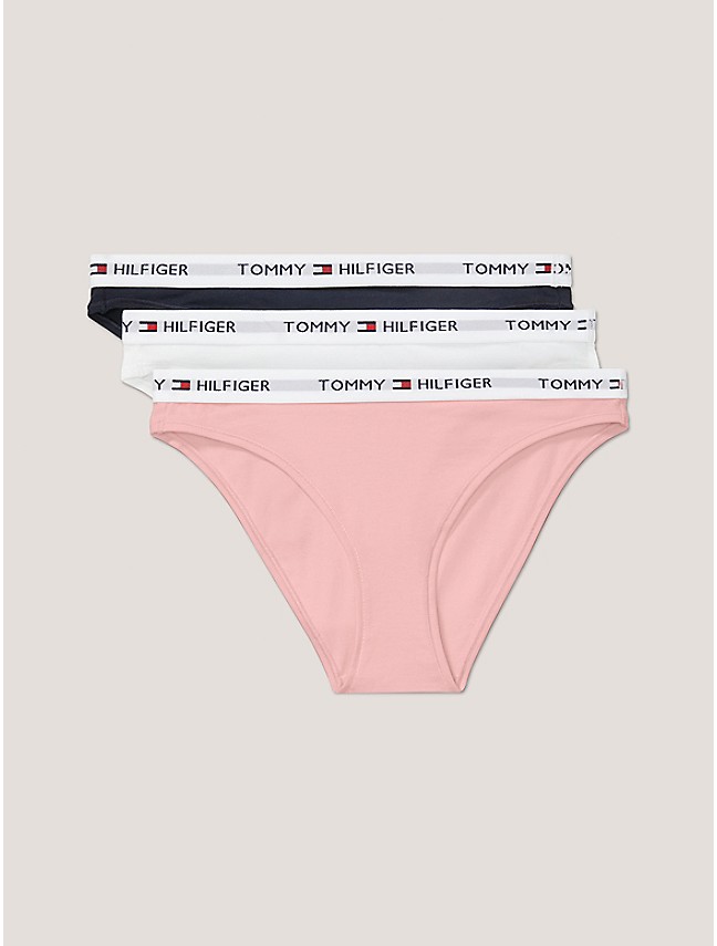 Tommy Hilfiger Womens Cotton Logo Band Thongs 3-Pack : : Clothing,  Shoes & Accessories