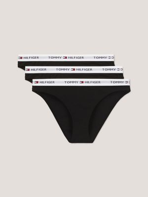 Buy Tommy Hilfiger Blue Logo Lace Satin Thong from Next Canada
