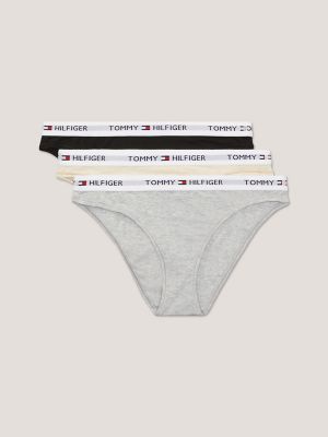 TOMMY HILFIGER Womens Bikini Bottoms 5 Pack Brief Short Cotton Panties  Underwear