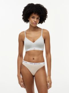 Tommy Logo Thong 3-Pack — Grey / Black / Heathered Oat 6