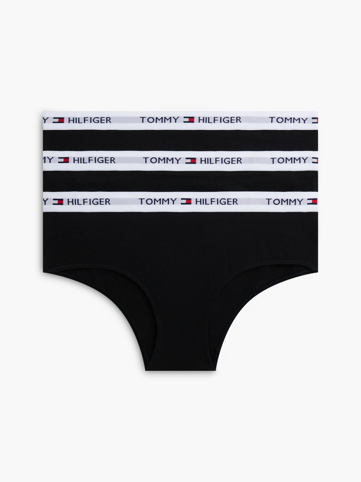 Tommy Logo Bikini Shorty 3-Pack — Black