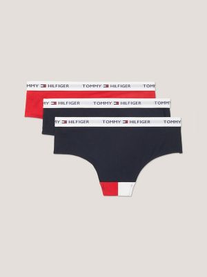Tommy Logo Bikini Shorty 3-Pack, Navy / Primary Red / Colorblock
