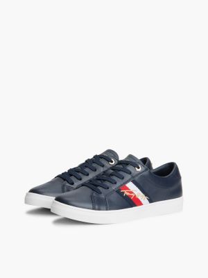 Женские кроссовки Tommy Hilfiger Script Logo Stripe, цвет: Пустынный небесно-голубой — фото 2