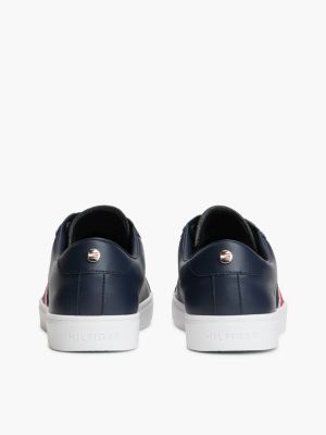 Женские кроссовки Tommy Hilfiger Script Logo Stripe, цвет: Пустынный небесно-голубой — фото 4