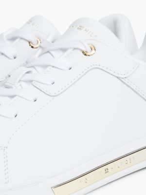 Женские кроссовки Tommy Hilfiger Metallic Accent Leather, цвет: Белый — фото 6