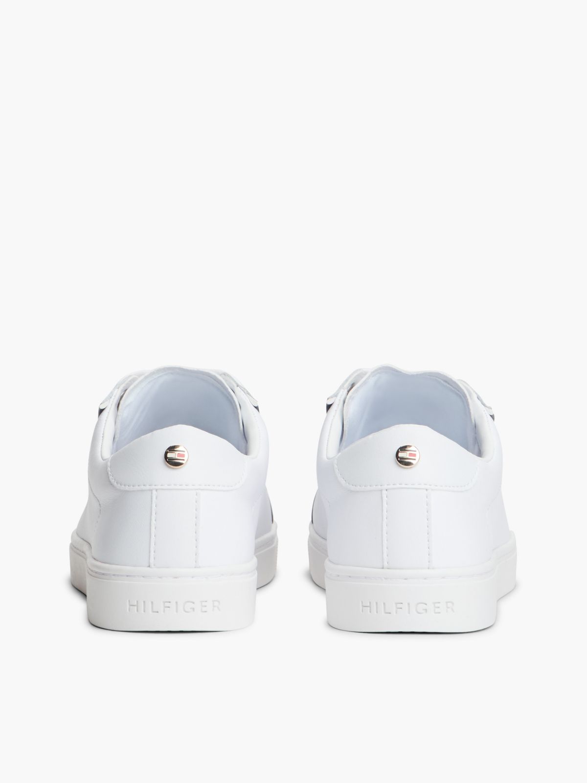 Foiled Script Logo Sneaker — White