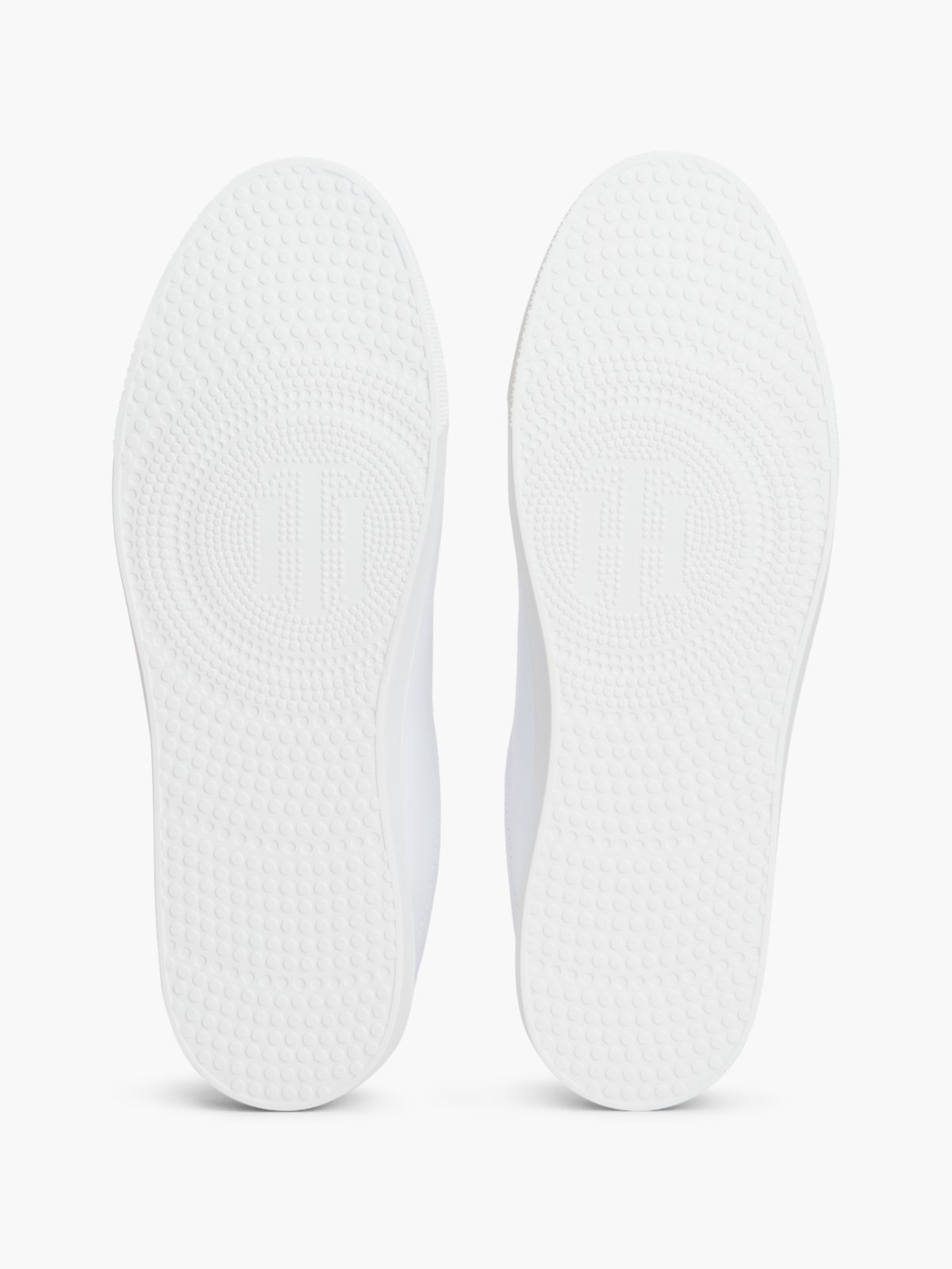 Foiled Script Logo Sneaker — White