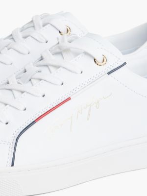 Женские кроссовки Tommy Hilfiger Foiled Script Logo, цвет: Белый — фото 6