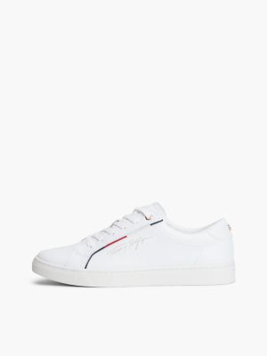 Женские кроссовки Tommy Hilfiger Foiled Script Logo, цвет: Белый — фото 7