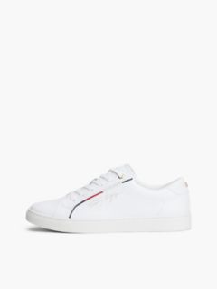 Foiled Script Logo Sneaker — White 7