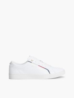 Foiled Script Logo Sneaker — White 1