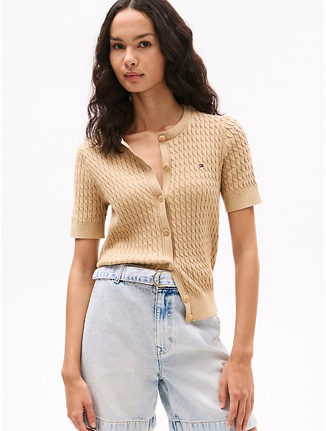 Cable Knit Cardigan | Tommy Hilfiger Cable Knit Cardigan | Tommy Hilfiger