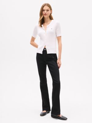 Short-Sleeve Cable Knit Cardigan | Tommy Hilfiger