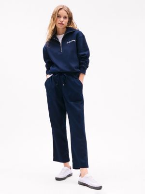 Half-Zip Flocked Monotype Sweatshirt | Tommy Hilfiger
