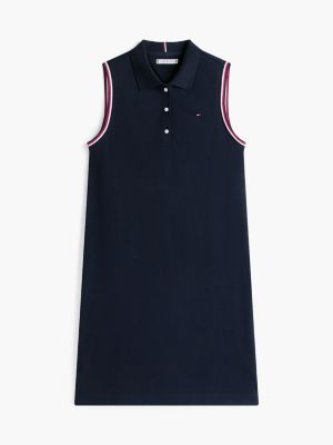 Sleeveless Stretch Pique Polo Dress | Tommy Hilfiger USA