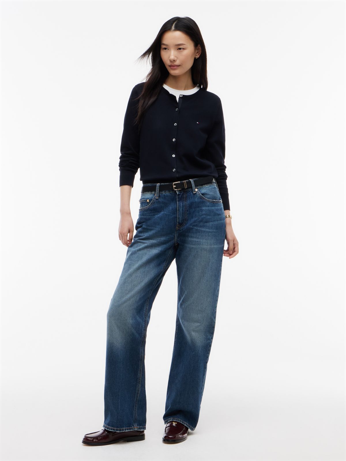 Lightweight Cardigan — Navy Blue