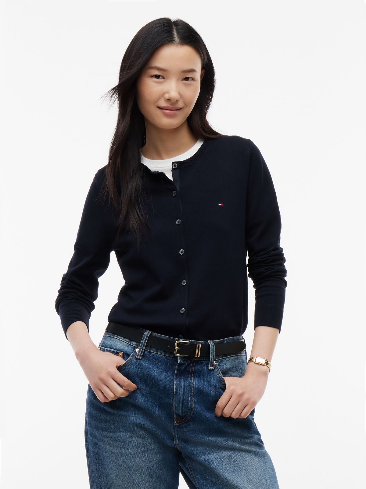 Lightweight Cardigan — Navy Blue