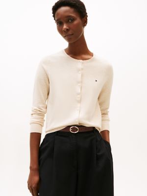 Lightweight Cardigan, Beige Heather