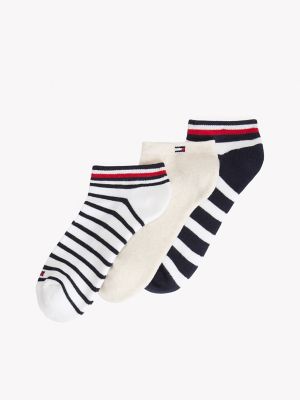 Stripe Mix Ankle Sock 3-Pack, Navy / Multi