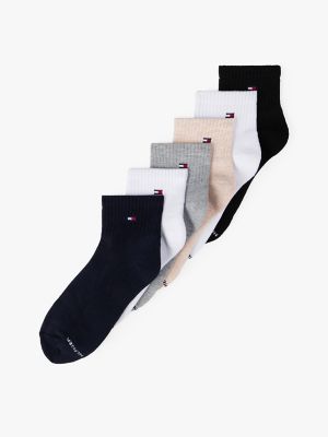 Quarter Top Sock 6-Pack, Navy / Multi