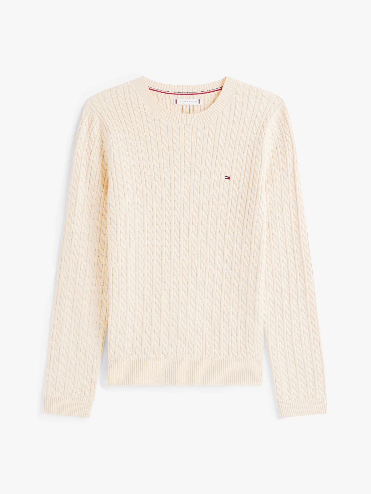 Cable Knit Sweater — Beige Heather