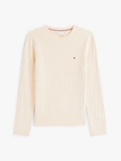 Cable Knit Sweater — Beige Heather 5